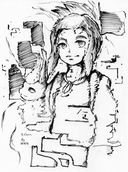 水雲さん作:微笑むハウとブースター