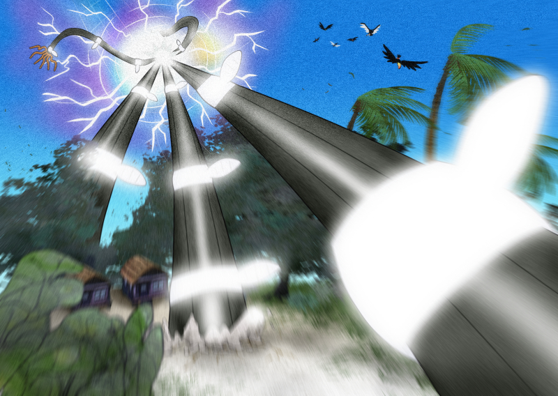 リリィタウンに現れた巨大なデンジュモク